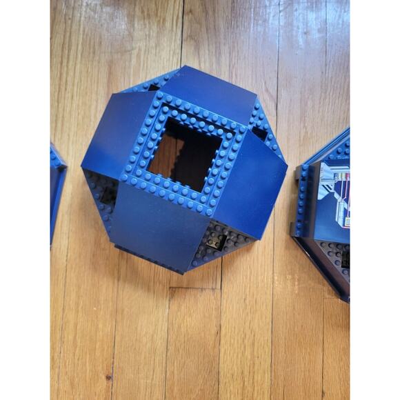 Vintage Mega Bloks Space Ship Station Dome Lot Of 3 Pieces One W/stickers - Picture 6 of 9